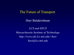 The Future of Transport Protocols