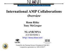 The NLANR/MNA International AMP Mesh