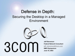 Securing the Desktop in a Managed Environment