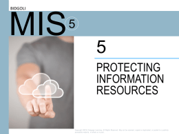 5. Protecting Information Resources.