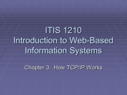 Chapter 3: How TCP/IP Works