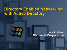 Security Aspects of Active Directory