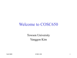 Introduction - Towson University
