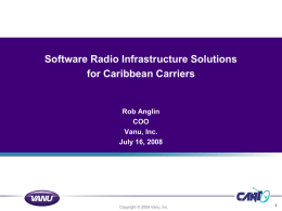 Software Radio Infra Solutions for Caribbean Carriers (2)