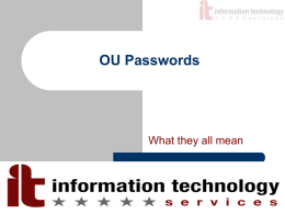 What is a password