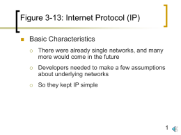Chapter 3 - More on IP & Addresses