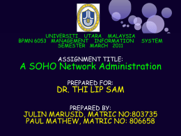 SOHO Network Administration