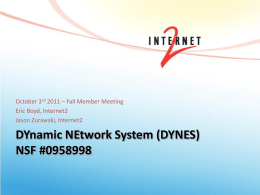DYNES - Internet2