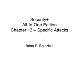 Security+ All-In-One Edition Chapter 1