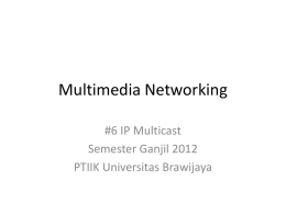 IP Multicast - Universitas Brawijaya