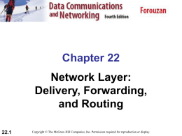 Network Layer: Delivery