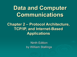 Chapter 2 - William Stallings, Data and Computer Communications
