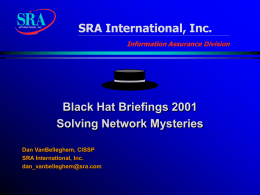 Solving Network Mysteries