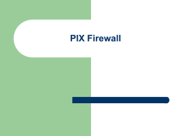 PIX Firewall - Cal State L.A.