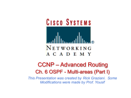 OSPF in Multiple Areas