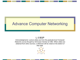BGP - Department of Computer Engineering