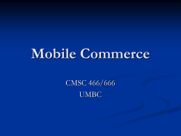 Mobile Commerce