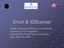 Snort & IDS Center