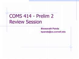 Review session slide set