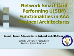 Network Smart Card Performing U(SIM)