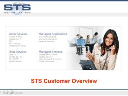 STS Channel Partner Program Overview