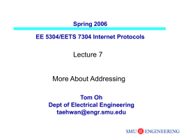 Lecture 7 - Lyle School of Engineering