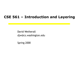 lecture 1 - Washington