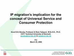 IP migration and Universal Service