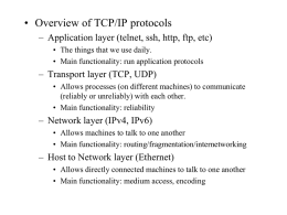 TCPIP Overview
