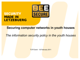 Information security in a youth organisation?