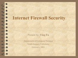 Internet Firewall Security