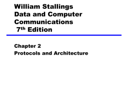 Chapter 2 Protocols and Architecture