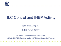 ILC Control and IHEP Activity