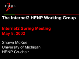 The HENP Working Group