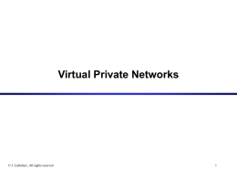 Goal of VPN