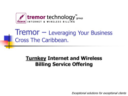 Tremor – Leveraging Your Business Across the Caribbean