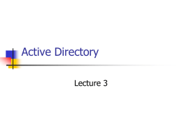 Active Directory and DNS
