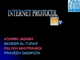 Internet Protocol[1]. - Lyle School of Engineering