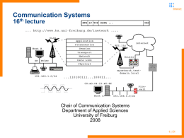 Communication Systems 15th lecture