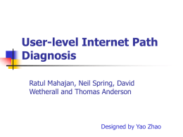 User-level Internet Path Diagnosis