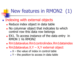 New features in RMON2