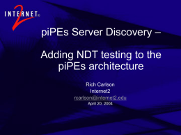 piPEs Server Discovery