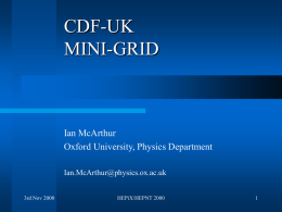 CDF UK MINI-GRID