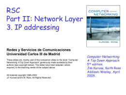 Network Layer - Universidad Carlos III de Madrid