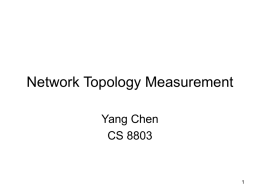 Network Topology Measurement