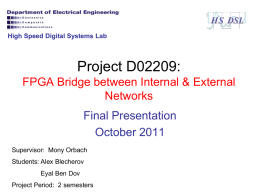 Project D02209 - High Speed Digital Systems Laboratory