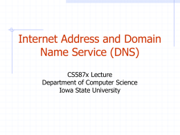 DNS - Department of Computer Science