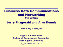 Chapter 1. Introduction to Data Communications
