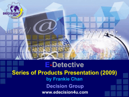 e-detective - Network Forensics | Lawful Interception