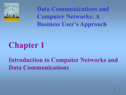 Data Communications and Computer Networks Chapter 1